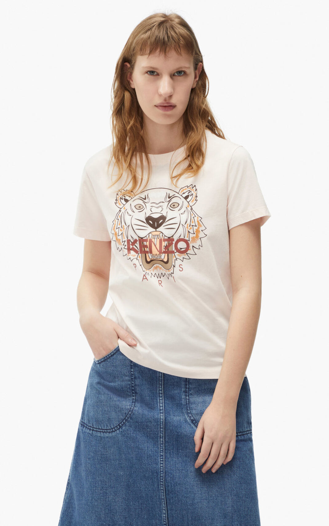 Kenzo Tiger Camisetas Mujer Rosas | 8463970-VB